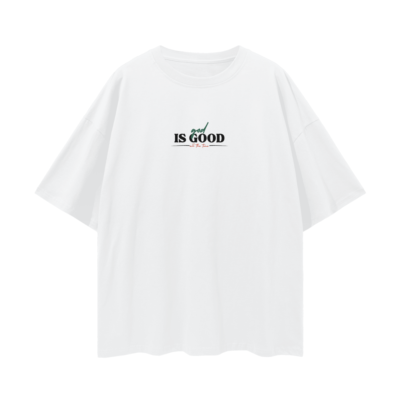 God Is Good Oversize Deep Drop Shoulder Tee