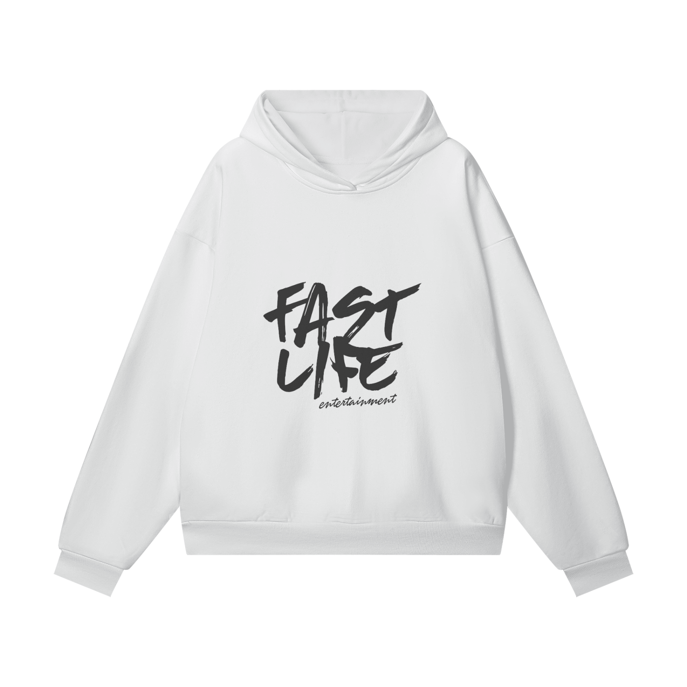 Fast Life Ent Oversize Heavyweight Hidden Pocket Fleece Hoodie