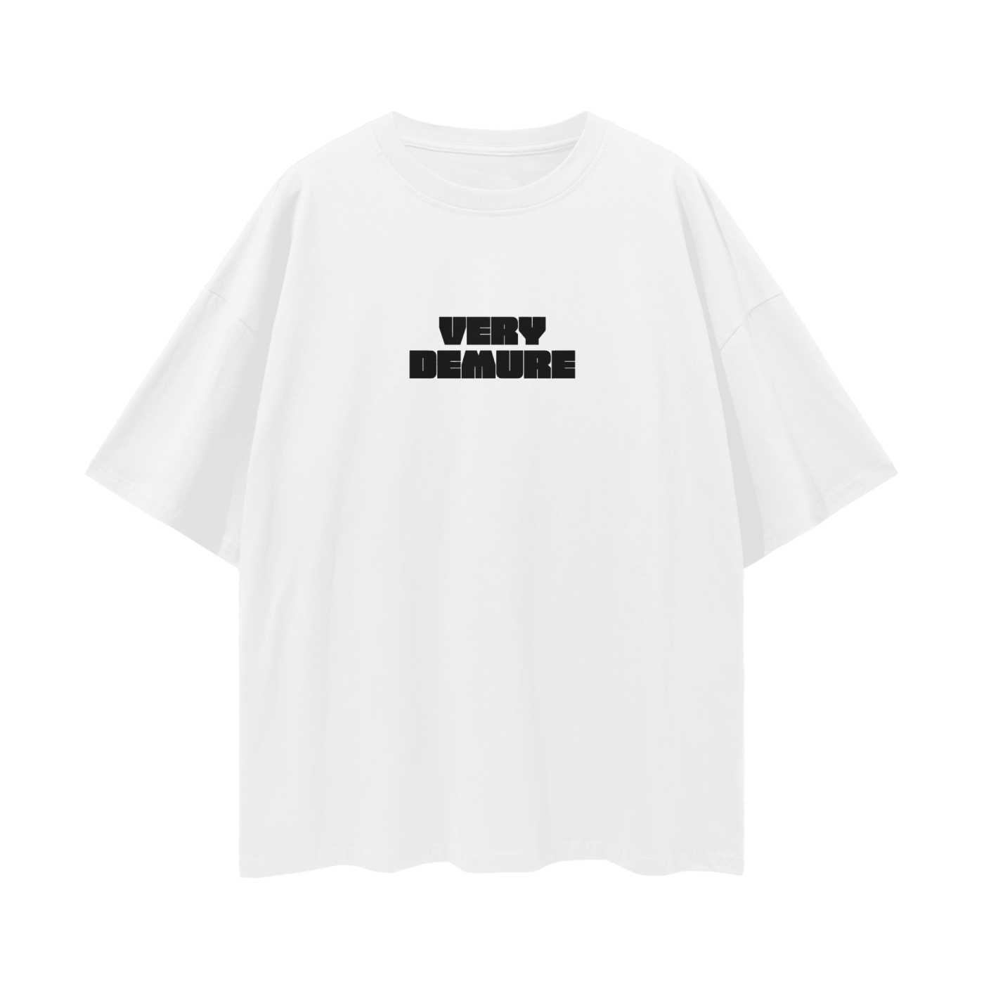 Very Demure Oversize Deep Drop Shoulder Tee