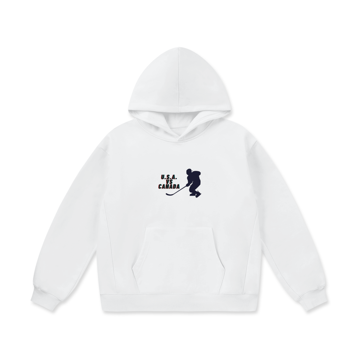 USA Vs Canada Oversize Heavyweight Fleece Hoodie