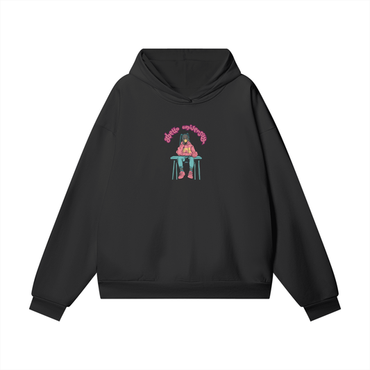 Ghetto University Oversize Heavyweight Hidden Pocket Fleece Hoodie