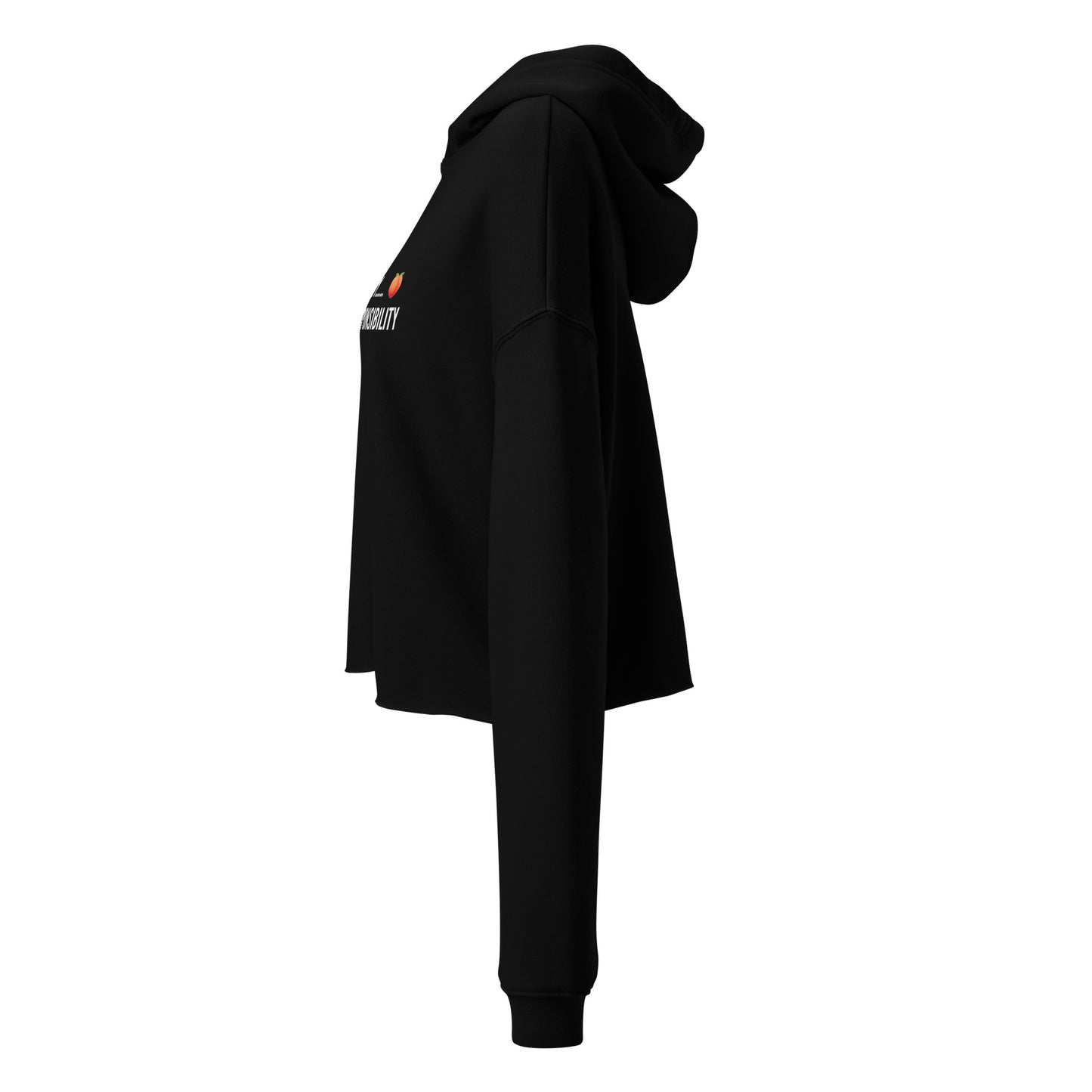 With a Great Booty Comes Great Responsibility Crop Hoodie